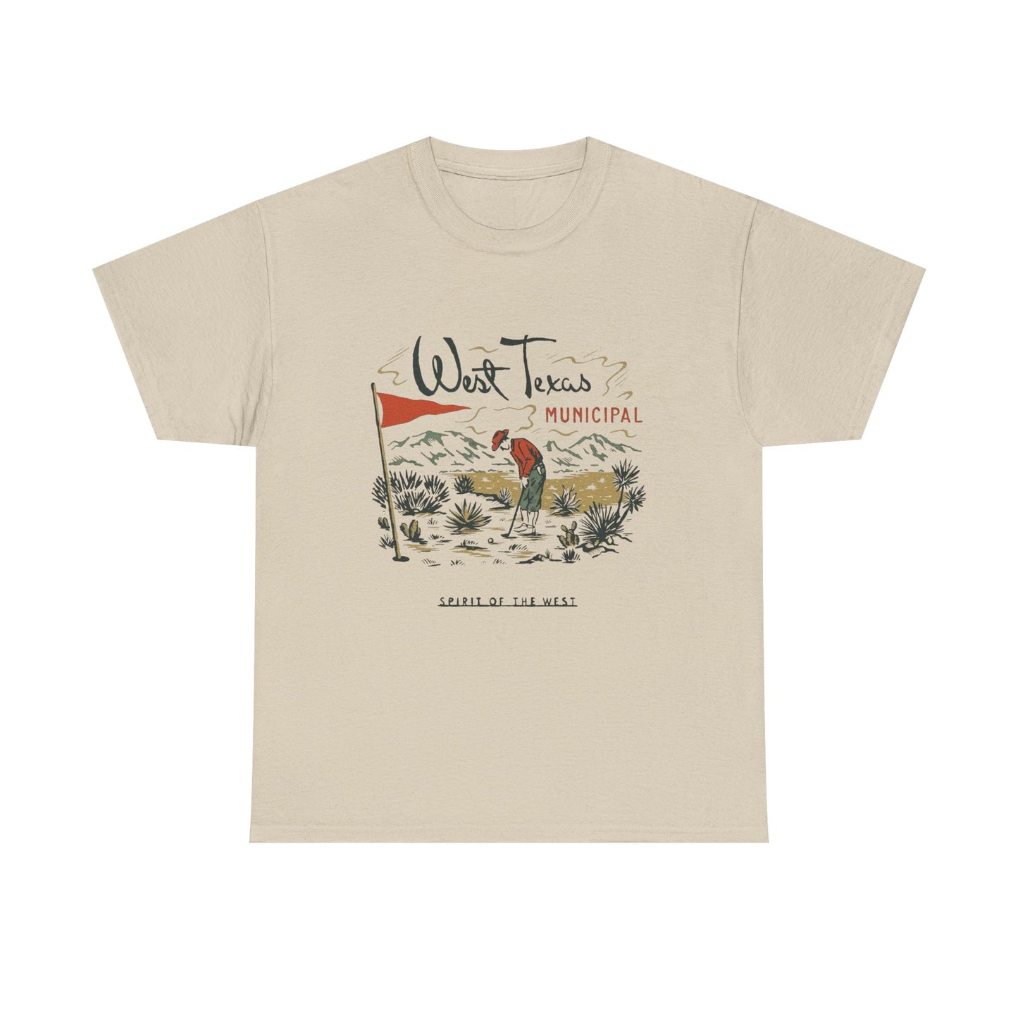 Spirit Of The West Graphic T Shirt Unisex Heavy Cotton Tee