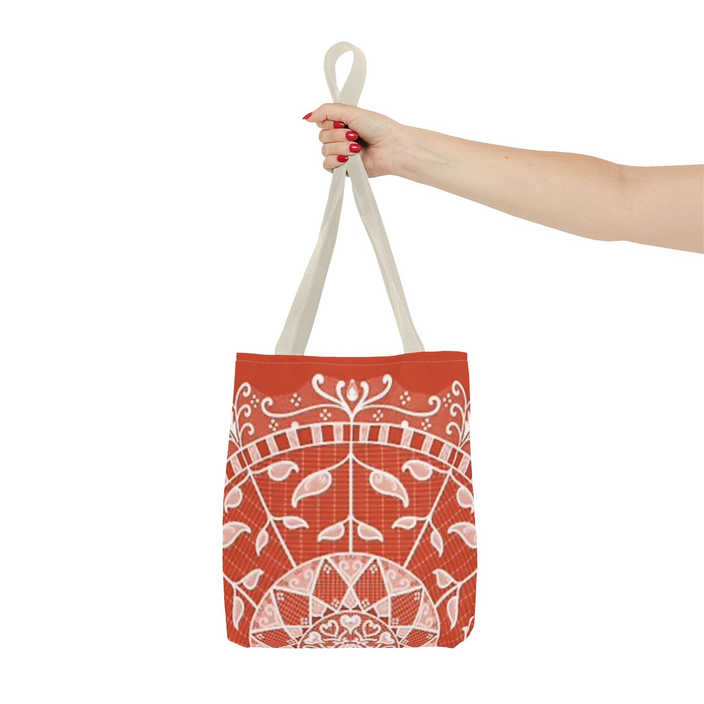 Orange And White Multi Color BRAND NEW MODERN Tote Bag (AOP)