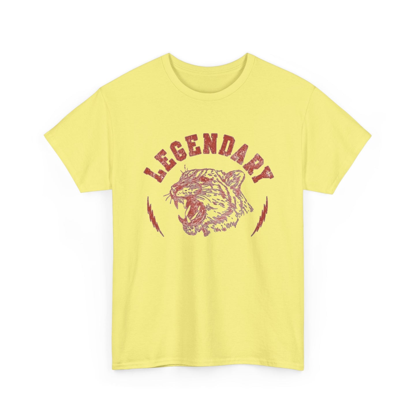 Legendary Tiger Retro Classic Graphic T Shirt Regular Men's Heavy Cotton Tee