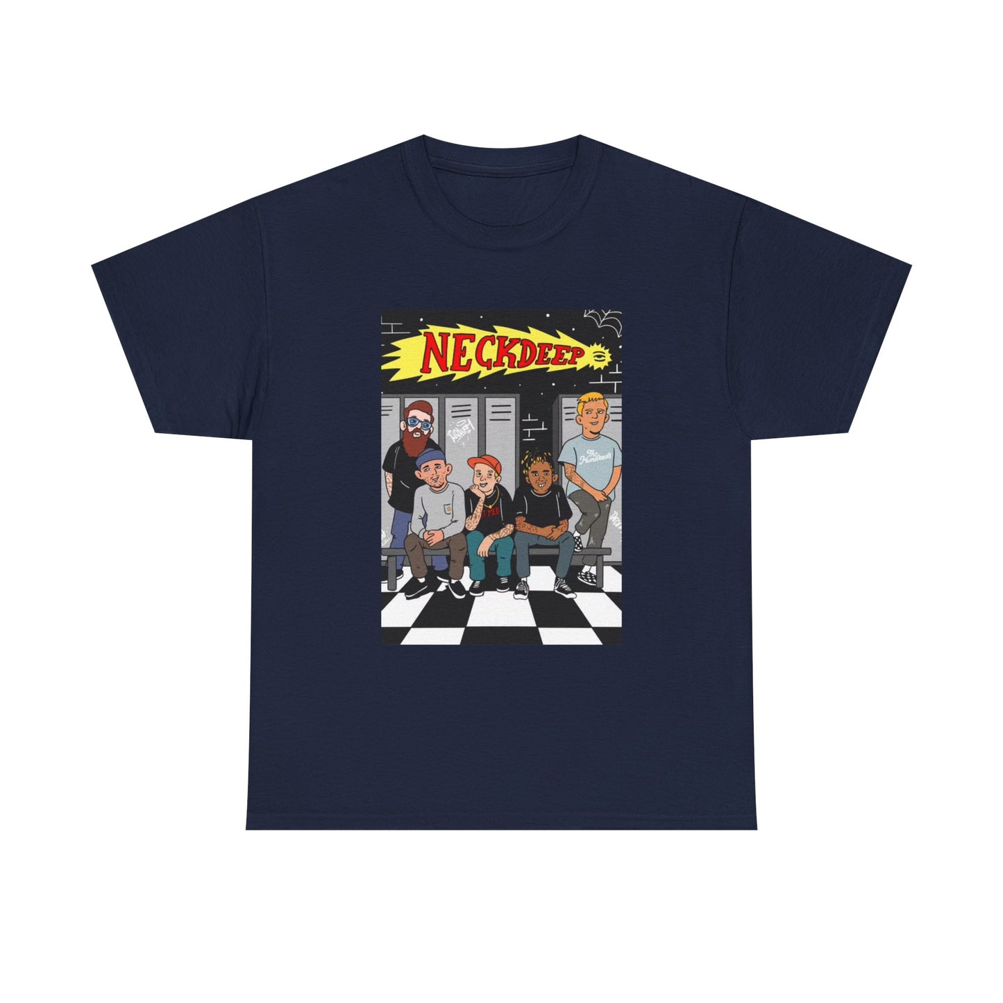Neck Deep Tshirt Punk Rock UK retro Album art Unisex Heavy Cotton Tee