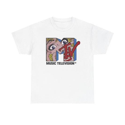 MTV Graphic T Shirt Vintage 90s TV Retro Unisex Heavy Cotton Tee
