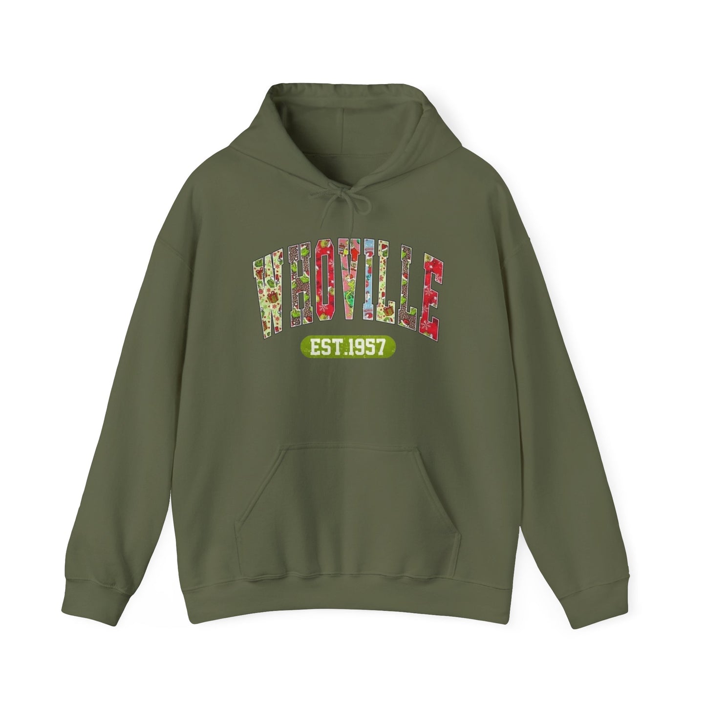 Whoville The Grinch Christmas Graphic Hoodie Heavy Blend™ Hooded Sweatshirt