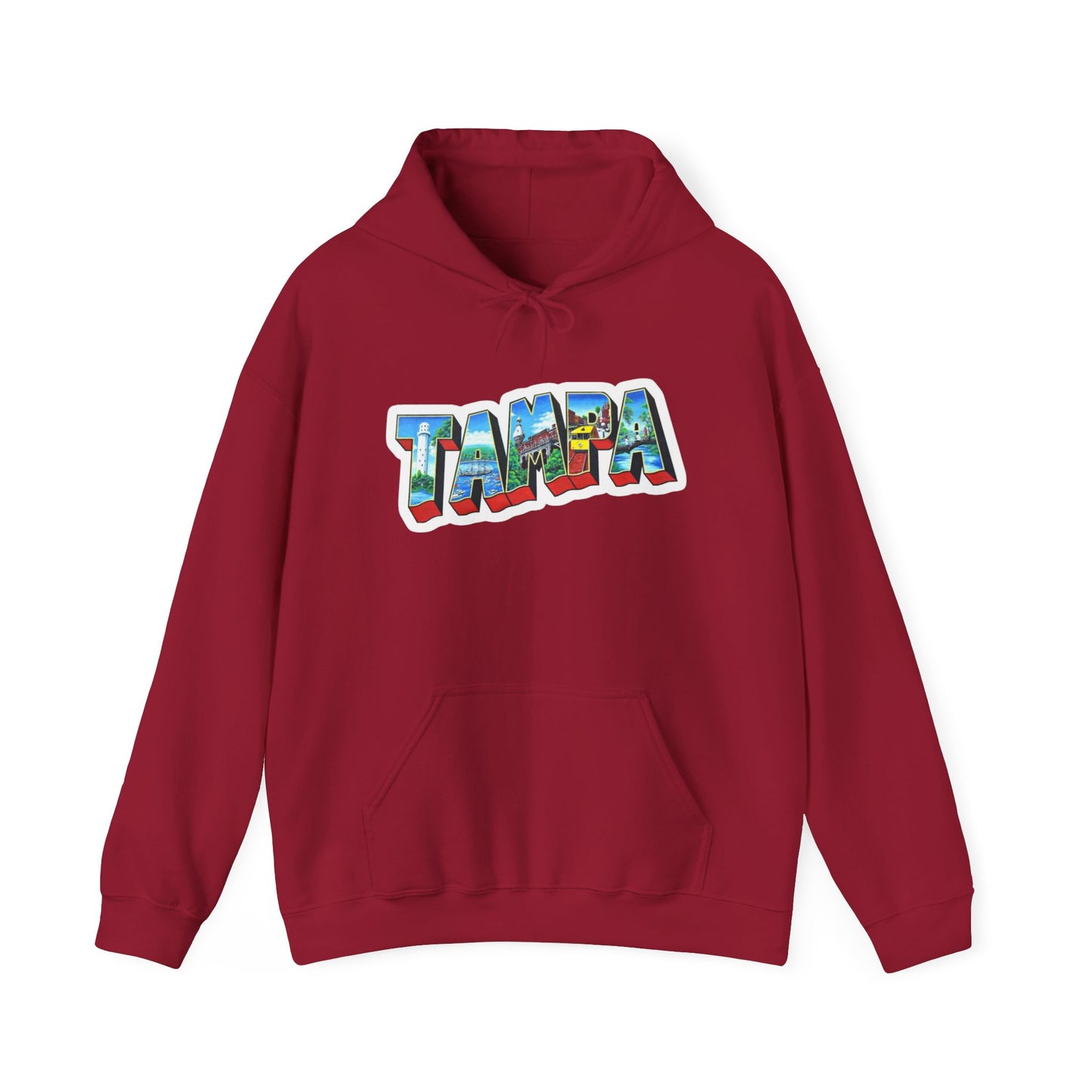 Tampa Florida Graphic Hoodie Unisex Heavy Blend™ Hooded Sweatshirt