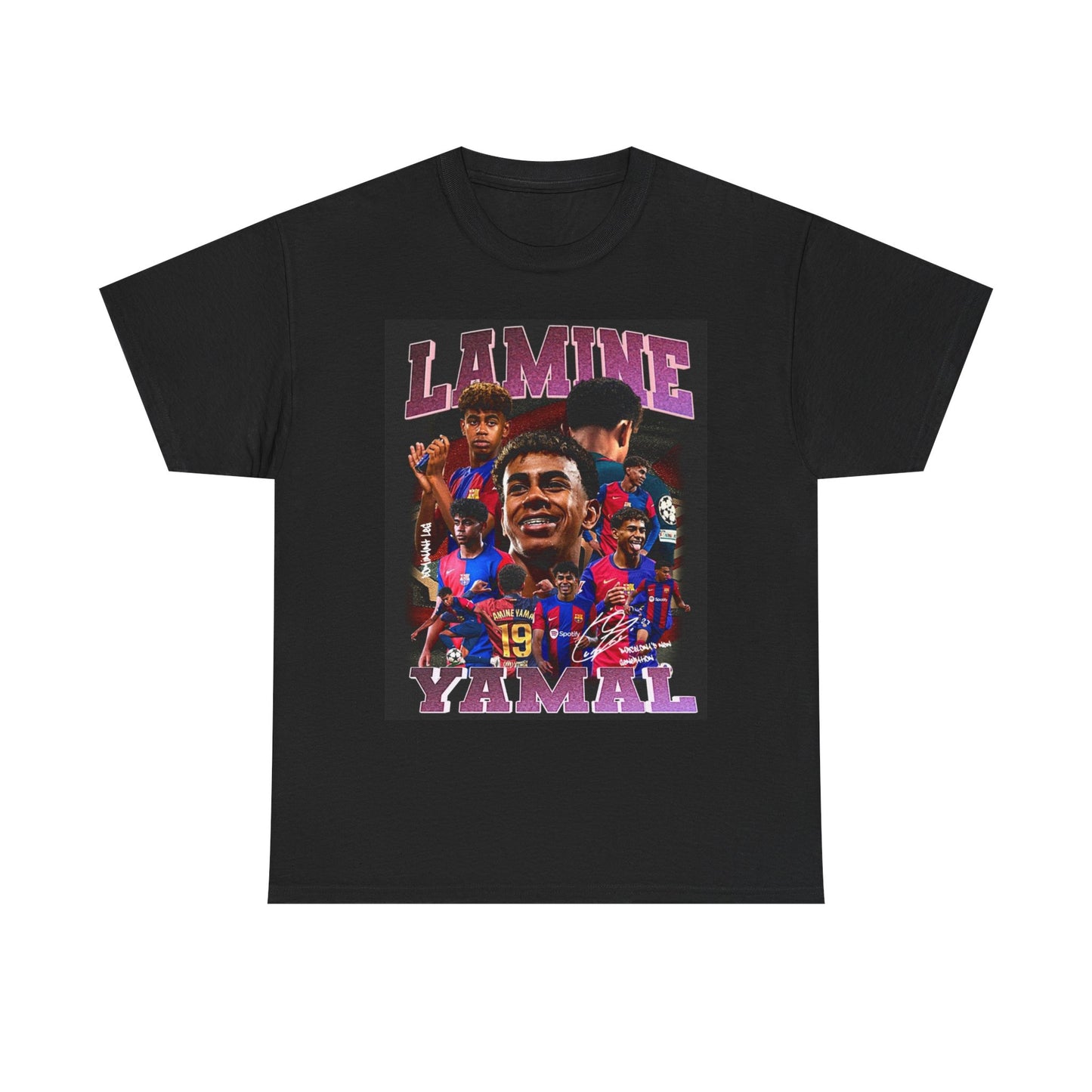 Lamine Yamal Graphic T Shirt Retro Vintage Unisex Heavy Cotton Tee