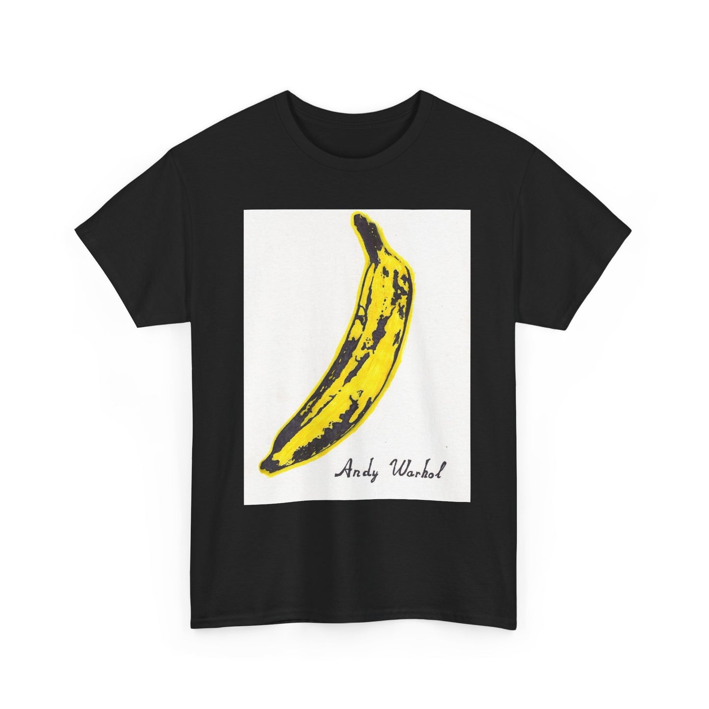 Andy Warhol T Shirt Vintage Art Poster Retro 80s Unisex Heavy Cotton Banana