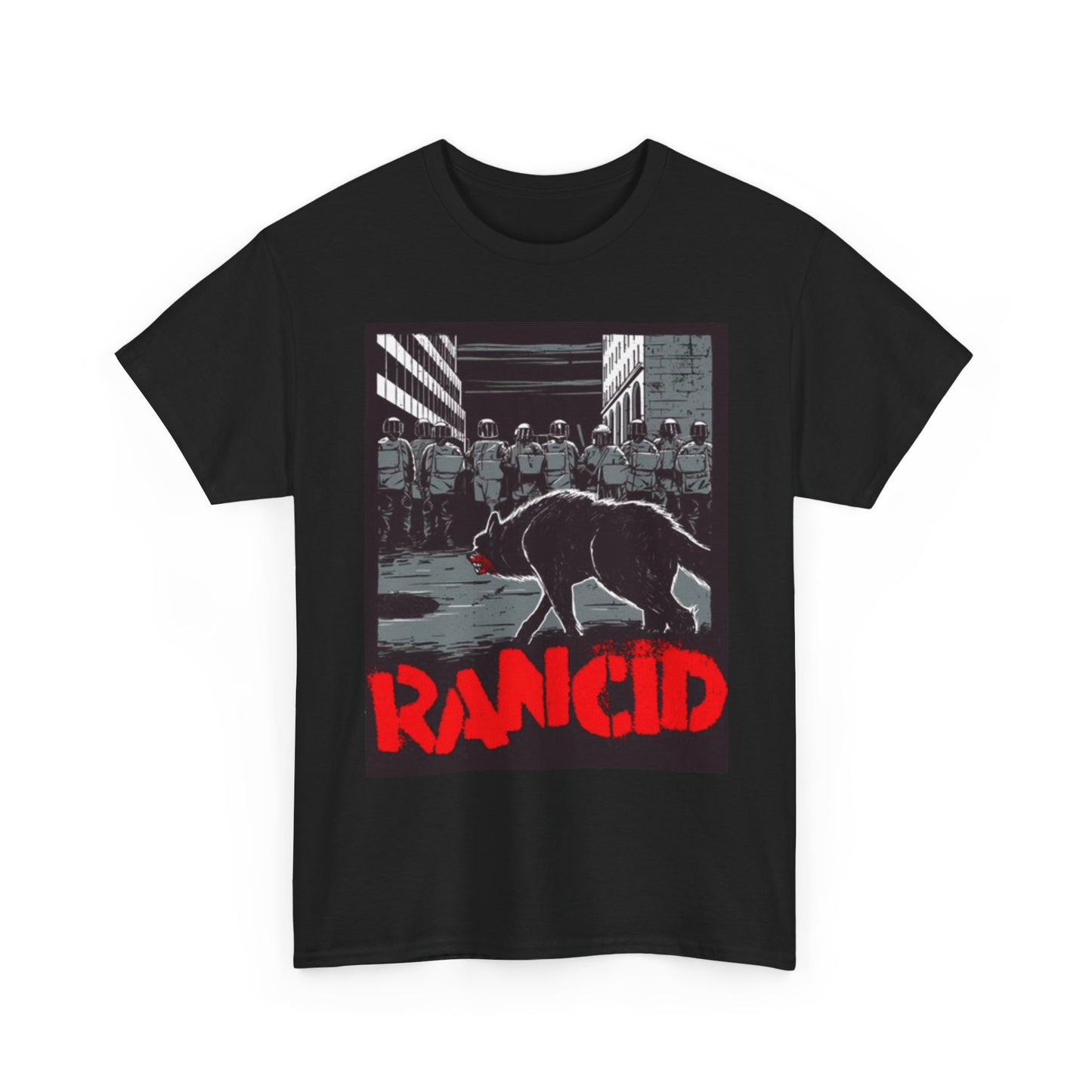 Rancid Graphic T Shirt Black Panther Album Cover Unisex Heavy Cotton Tee