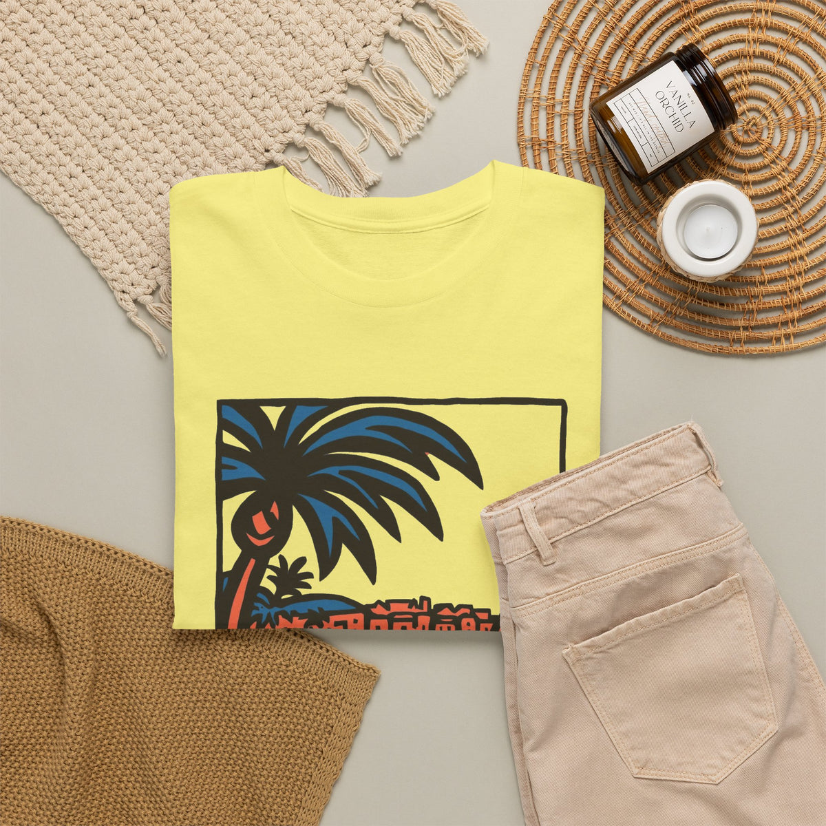 Dominican Republic Beach Graphic T Shirt Men's Heavy Cotton Tee