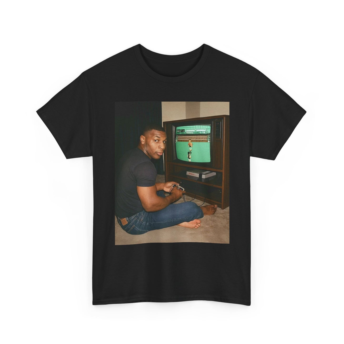 Mike Tyson Playing Boxing Game Funny Graphic T Shirt Unisex Cotton Tee Gift New