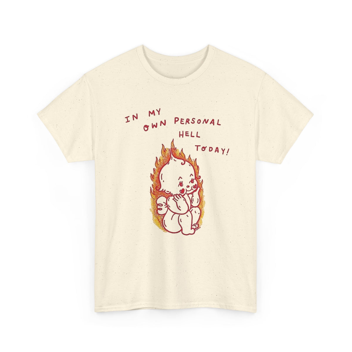 Personal Hell Flaming T-Shirt | Funny Dark Humor Graphic Tee Men's Graphic Tee