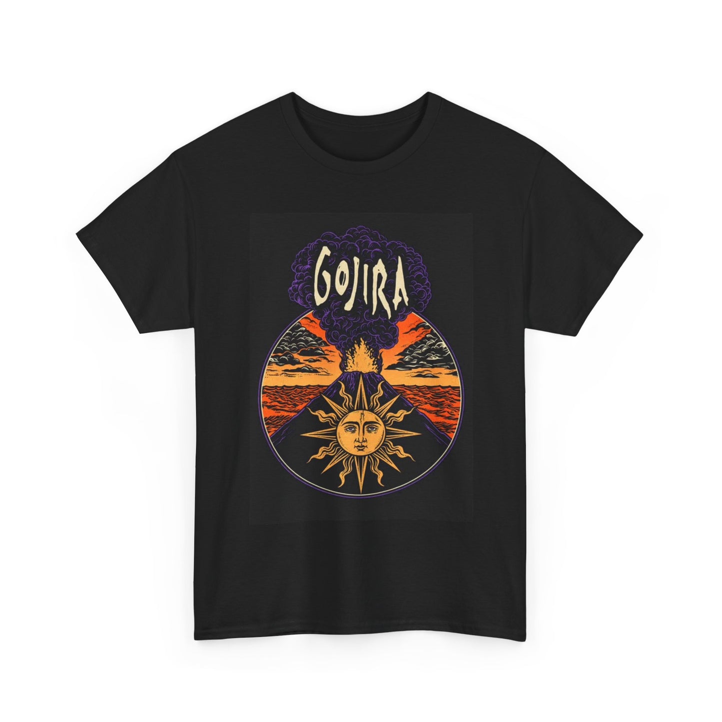 Gojira Tshirt Rock Band Vintage Merch Sun Unisex Heavy Cotton Tee