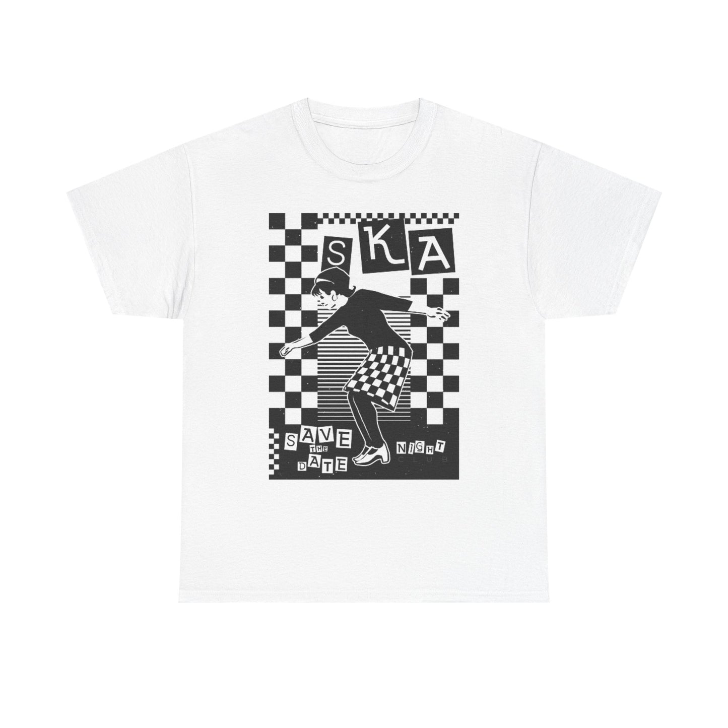 Skate Night Graphic T Shirt Vintage Retro Unisex Heavy Cotton Tee