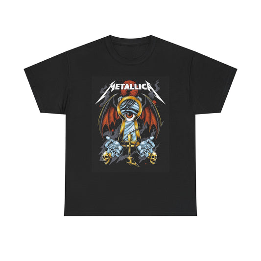 Metallica T-shirt vintage rock retro metal graphic Unisex Heavy Cotton Tee