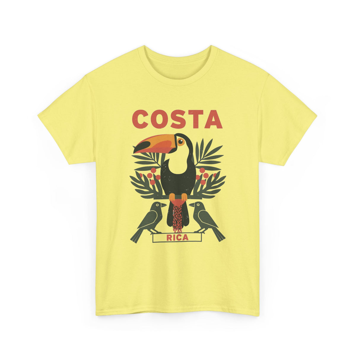 Costa Rica Graphic T Shirt Retro 80's Men's Heavy Cotton Tee