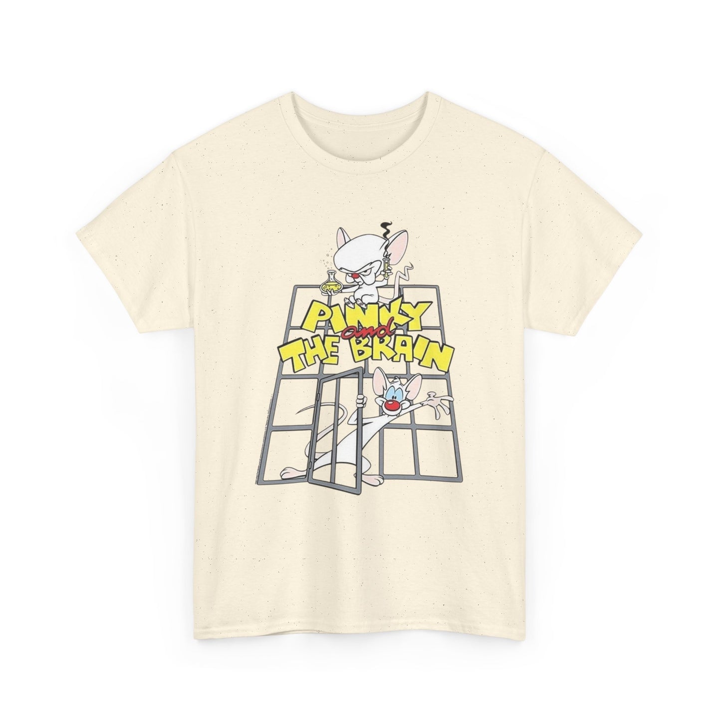 Pinky And The Brain Vintage Graphic T-Shirt Unisex Heavy Cotton Tee Gift NEW