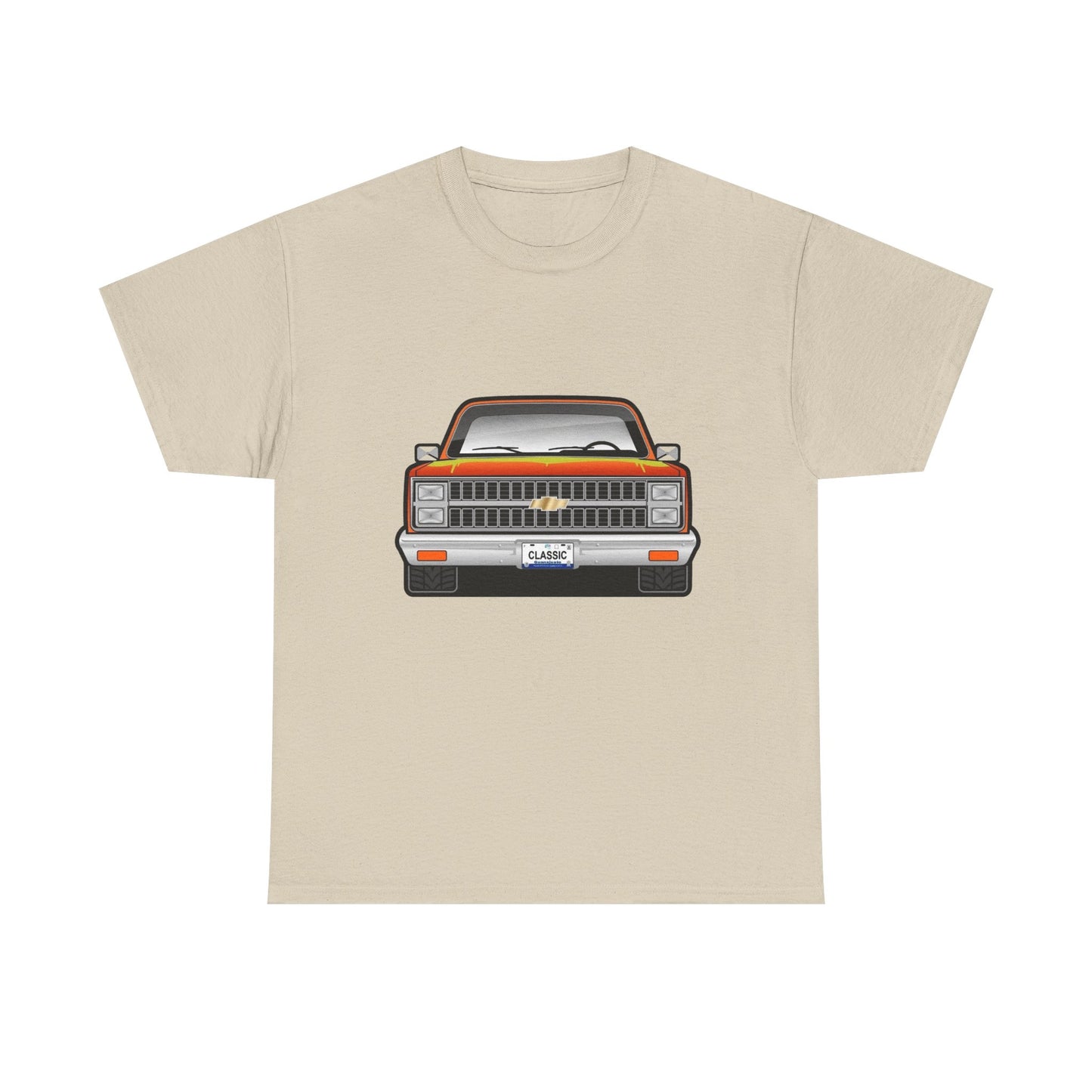 Classic Retro Pickup Truck Graphic T Shirt Unisex Heavy Cotton Tee NEW