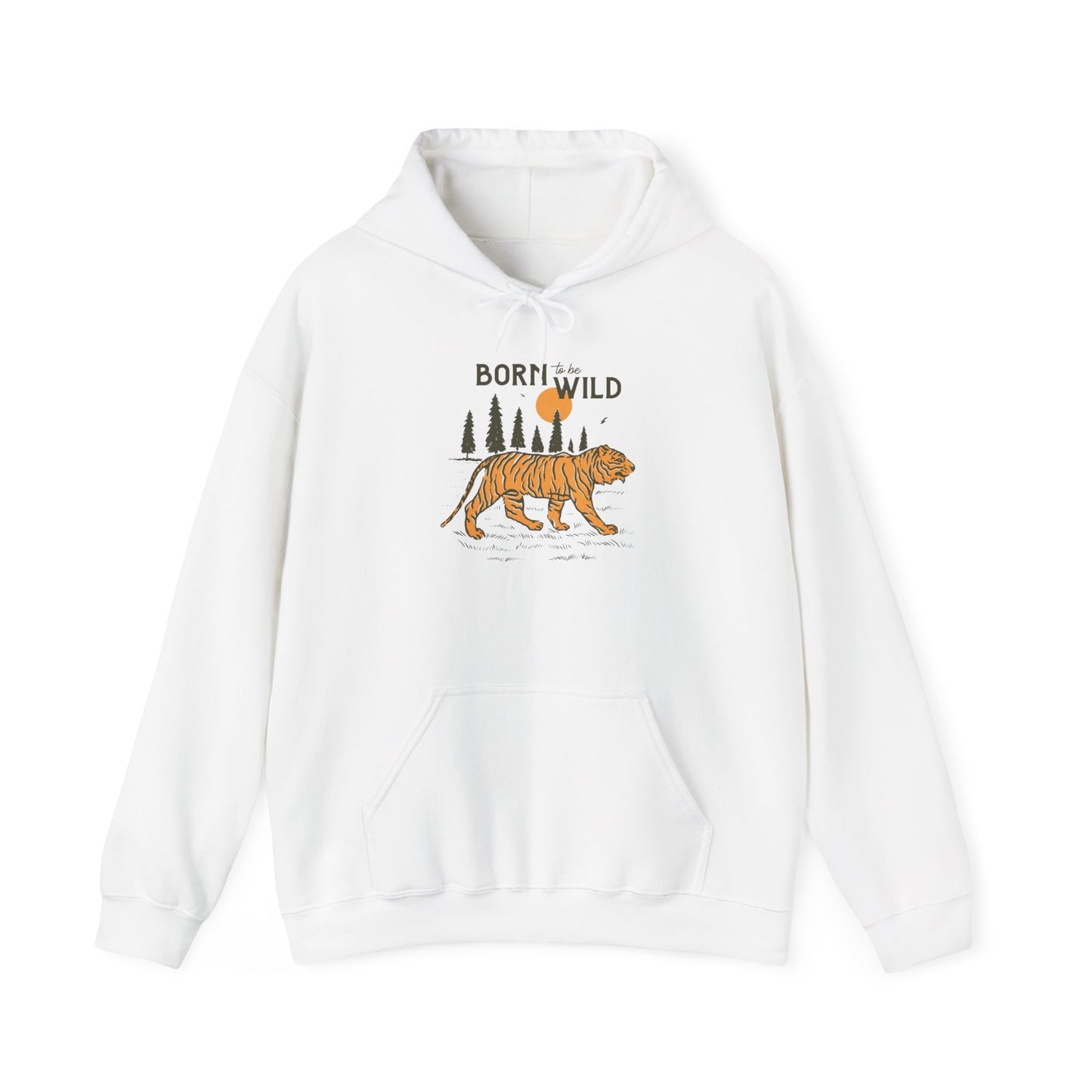 Born To Be Wild Graphic Hoodie Unisex Heavy Blend™ Hooded Sweatshirt