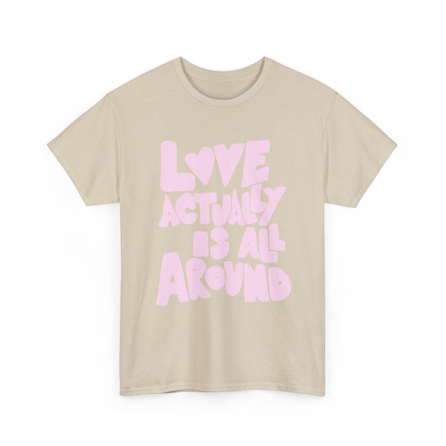 Love Is All Around Retro Graphic T Shirt Unisex Cotton Tee - New Gift - Tee