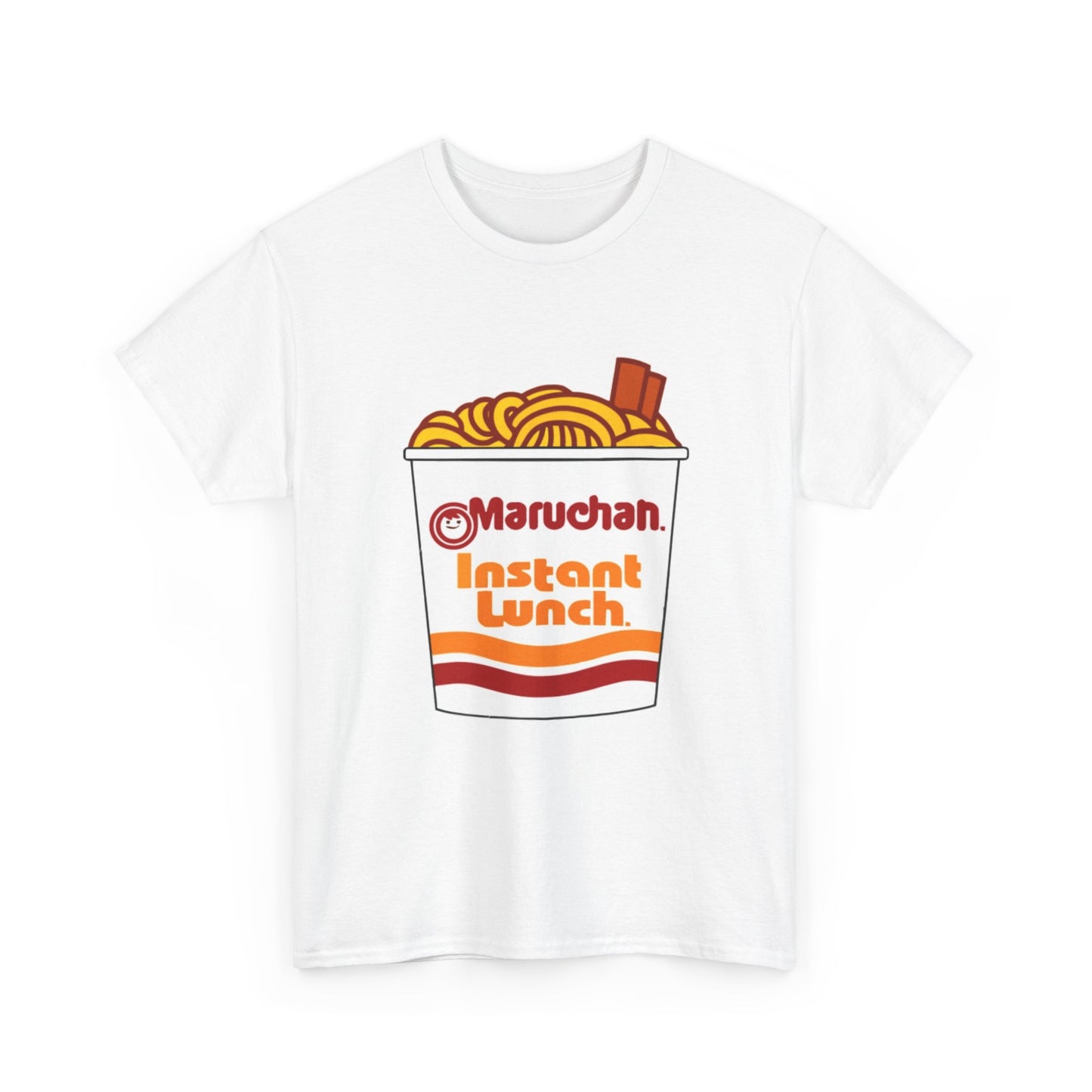 Top Ramen Tshirt Retro College Logo Funny noodles Merch Unisex Heavy Cotton Tee