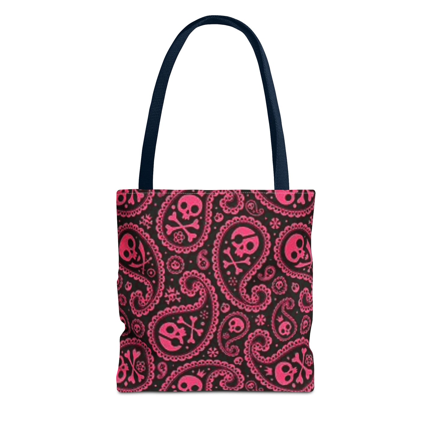 Pink Paisley Skulls Multi Color BRAND NEW MODERN Tote Bag (AOP)