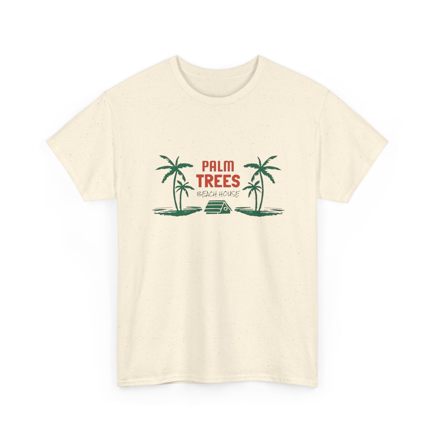 Palm Trees Beach House Graphic T Shirt NEW Unisex Heavy Cotton Tee