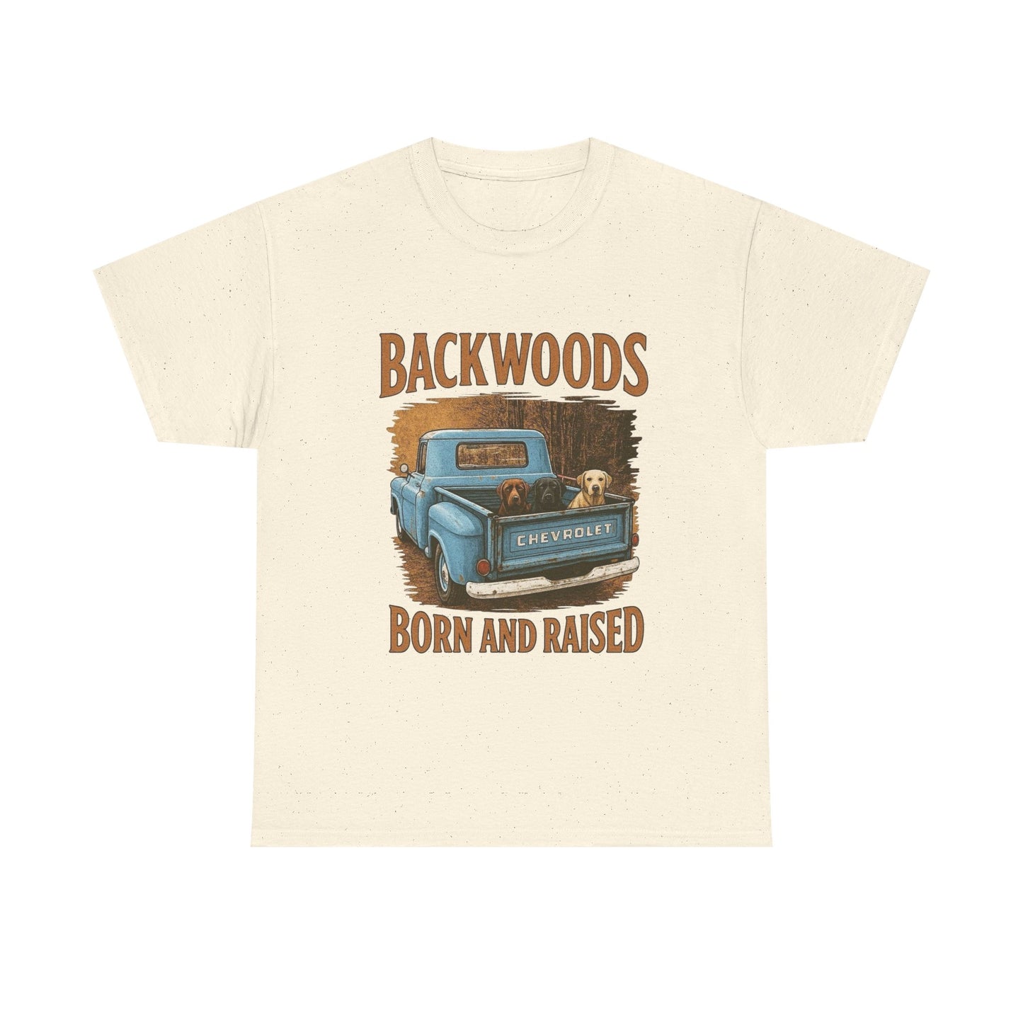Backwoods Born And Raised Graphic T Shirt Unisex Heavy Cotton Tee