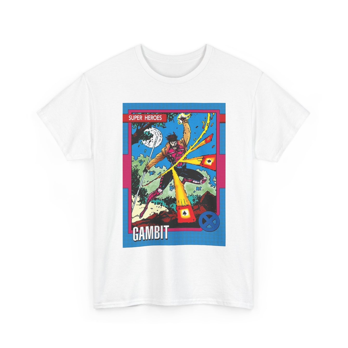 Gambit Superheros Graphic T Shirt Retro Gaming Vintage Unisex Heavy Cotton Tee