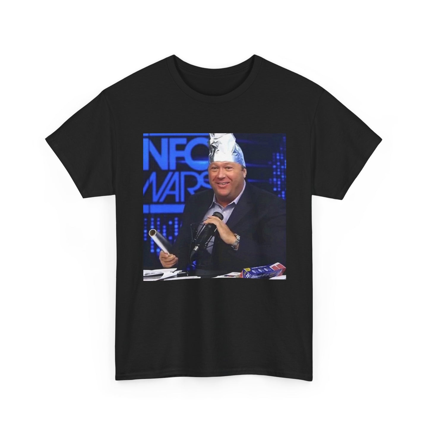 Infowars Funny Alex Jones Graphic T Shirt Unisex Heavy Cotton Tee