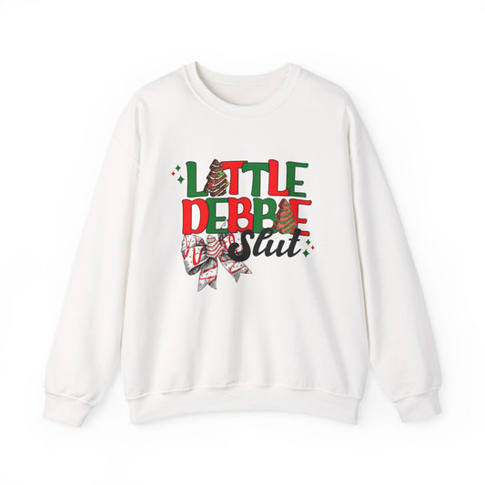 Little Debbie Slut Funny Christmas Sweater NEW Heavy Blend™ Crewneck Sweatshirt