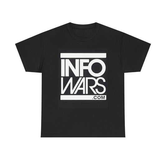Info Wars Tshirt Alex Jones Rogan American Funny Podcast Unisex Heavy Cotton Tee
