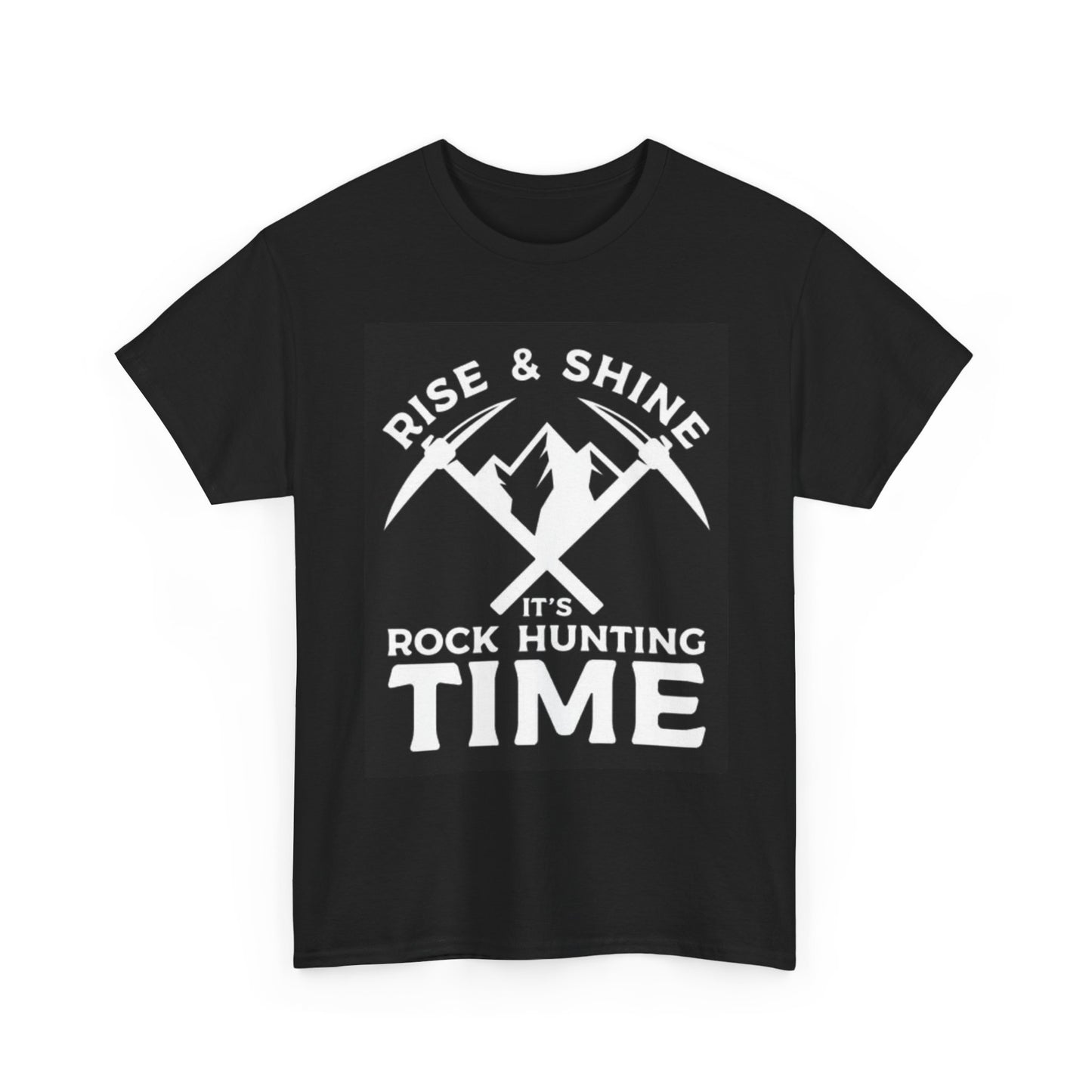 Rock Hunting Time Graphic T Shirt Outdoors Unisex Heavy Cotton Tee