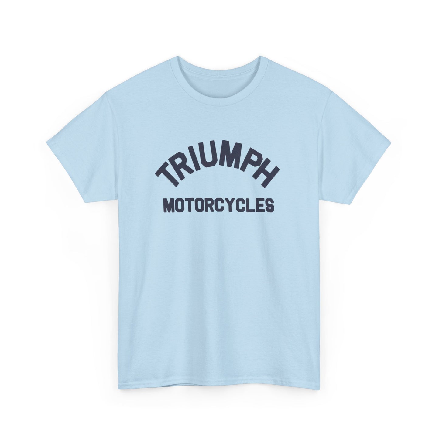 Triumph Motorcycles Tshirt Vintage Logo Classic Fit Unisex Heavy Cotton Tee