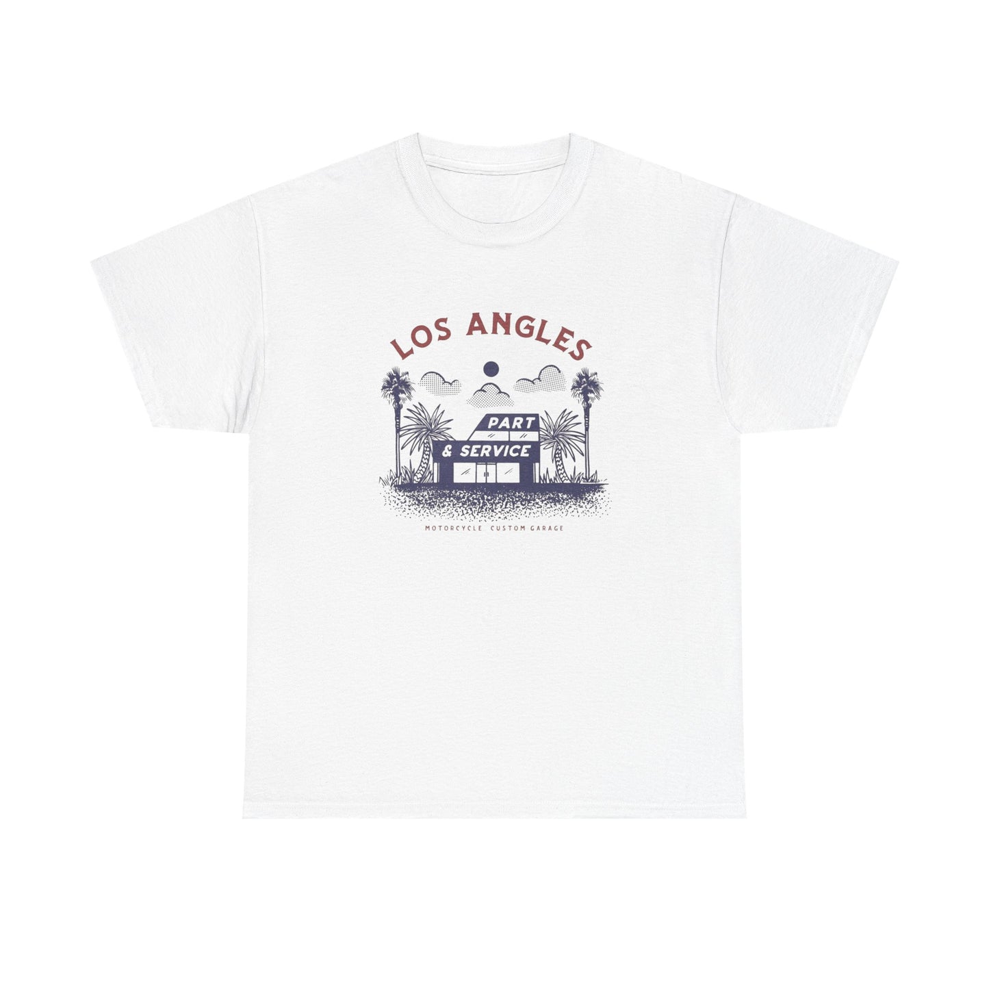 Los Angeles Motorcycle Shop Graphic T Shirt ADULT NEW