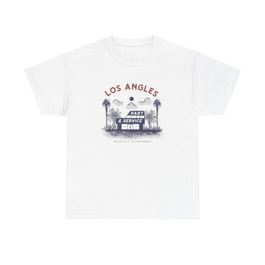 Los Angeles Motorcycle Shop Graphic T Shirt ADULT NEW
