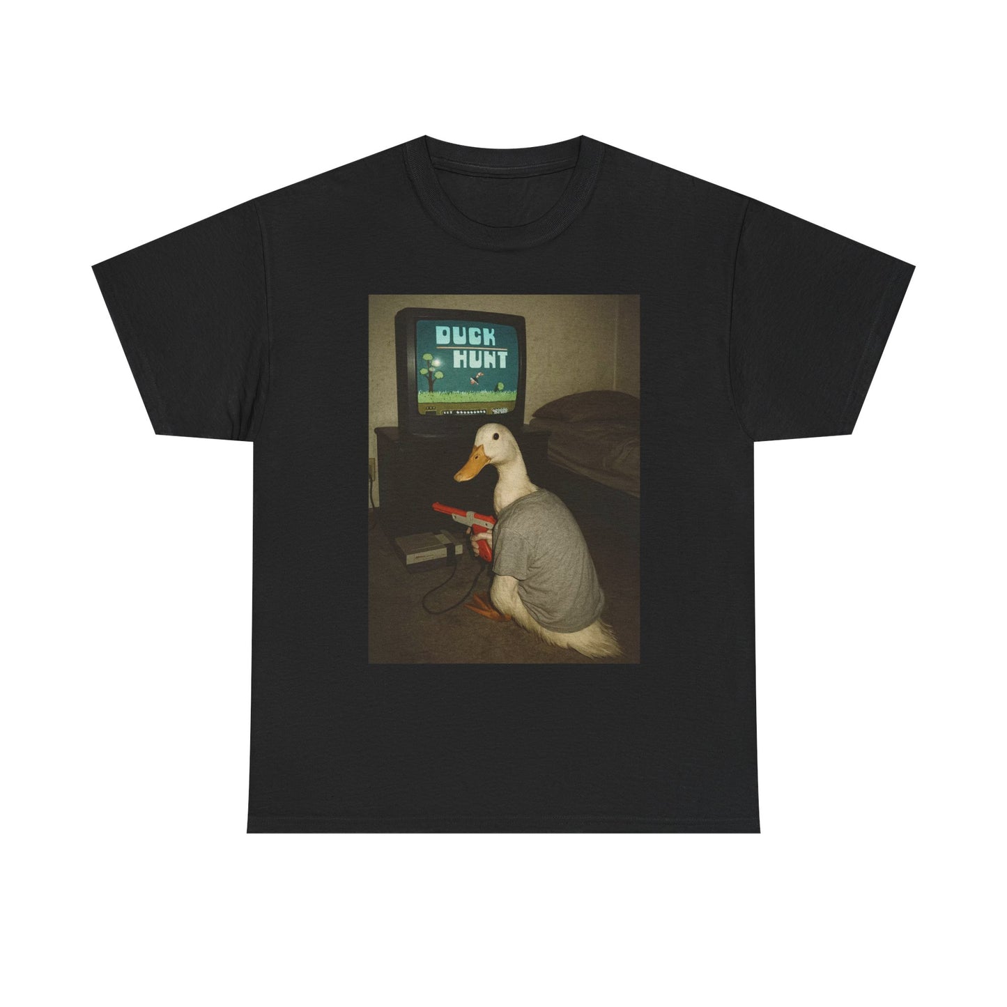 Duck Hunt Vintage Graphic T Shirt Men's Heavy Cotton Tee - Quality - Modern True to Size