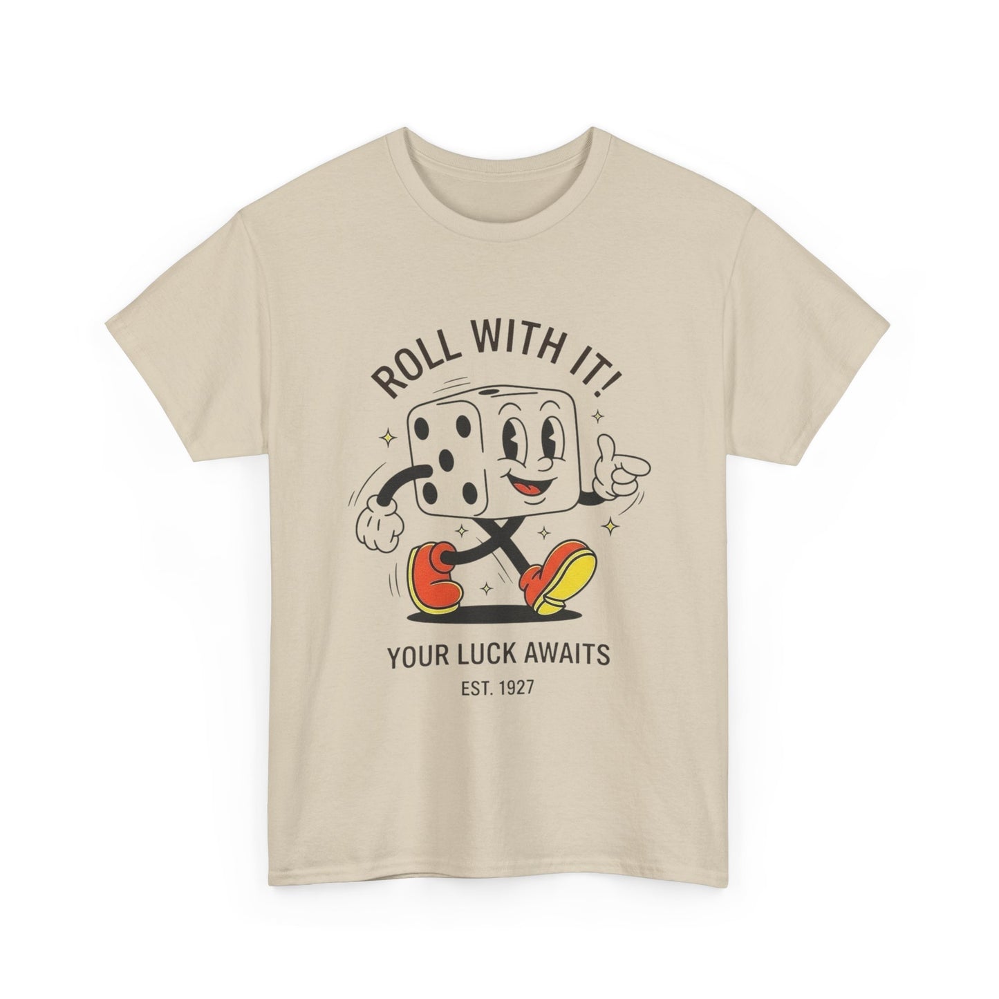 Roll With It Graphic T Shirt NEW GIFT Unisex Heavy Cotton Tee