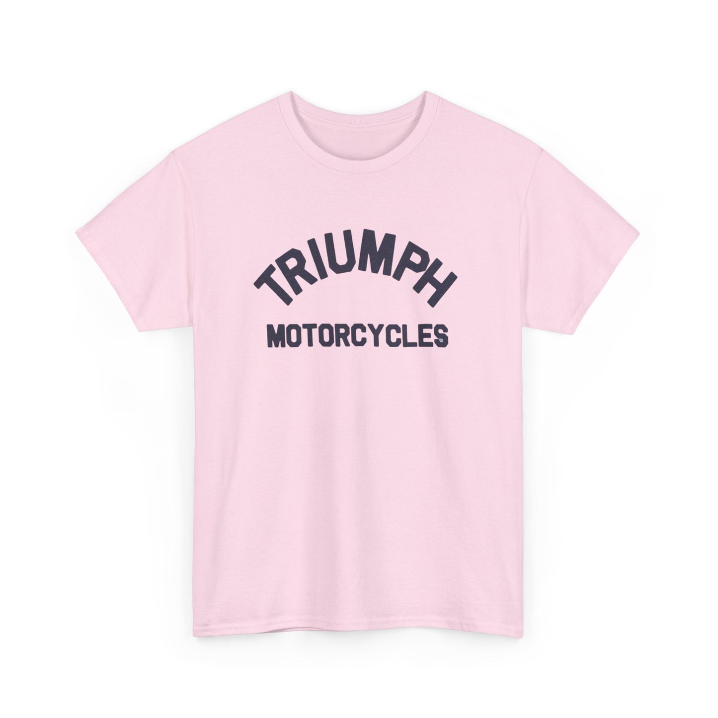 Triumph Motorcycles Tshirt Vintage Logo Classic Fit Unisex Heavy Cotton Tee