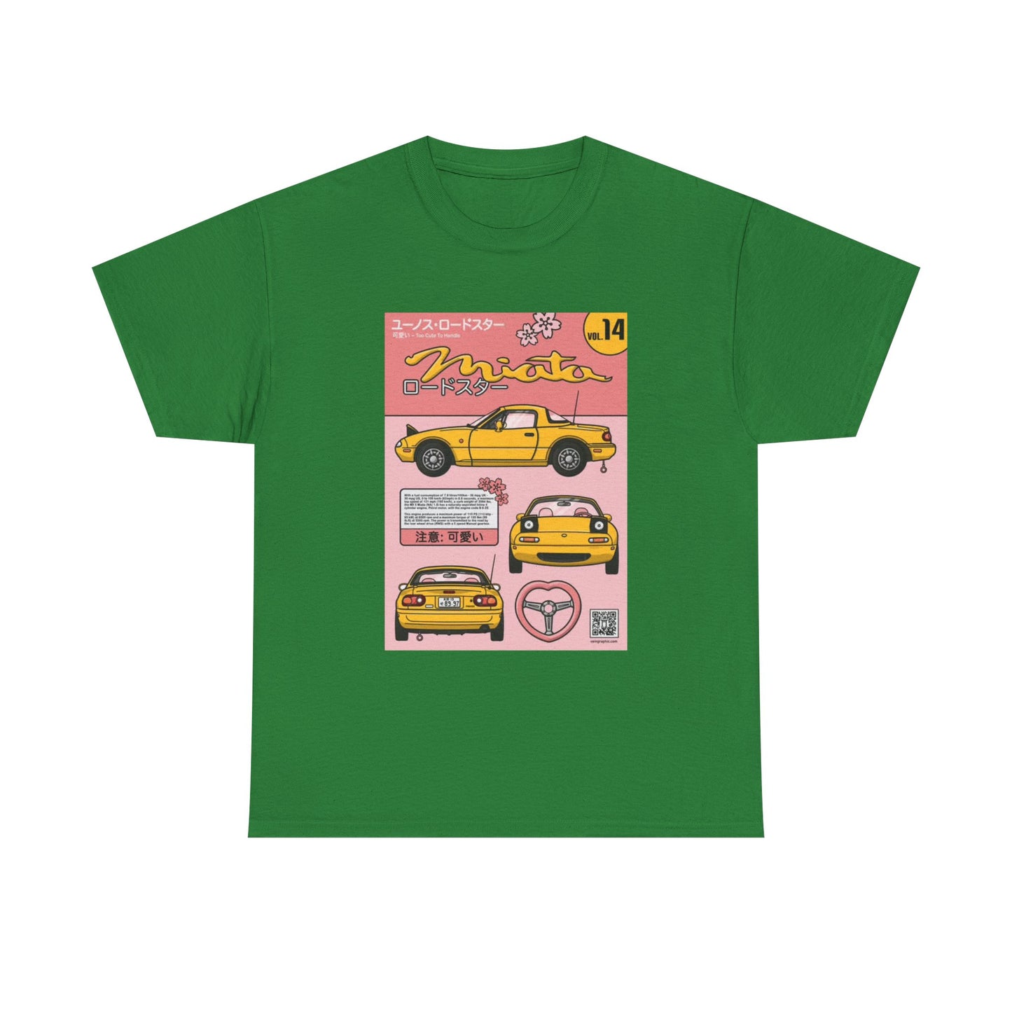 Mazda Miata Tshirt JDM Graphic Anime Cute Unisex Heavy Cotton Tee