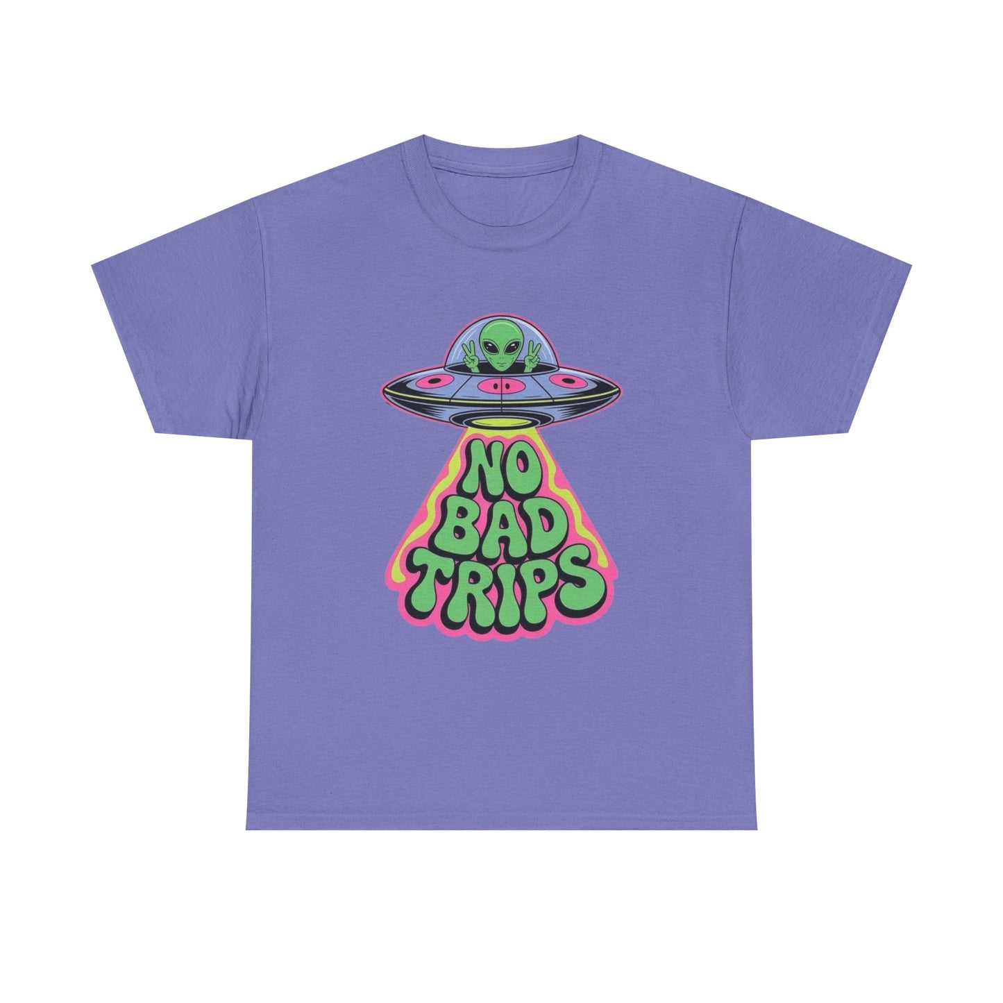 No Bad Trips Graphic T Shirt NEW Unisex Heavy Cotton Tee