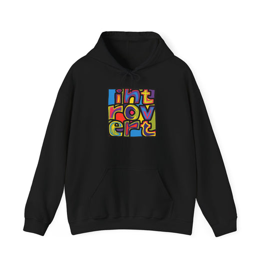 Introvert Graphic Hoodie Unisex Heavy Blend™ Hooded Sweatshirt