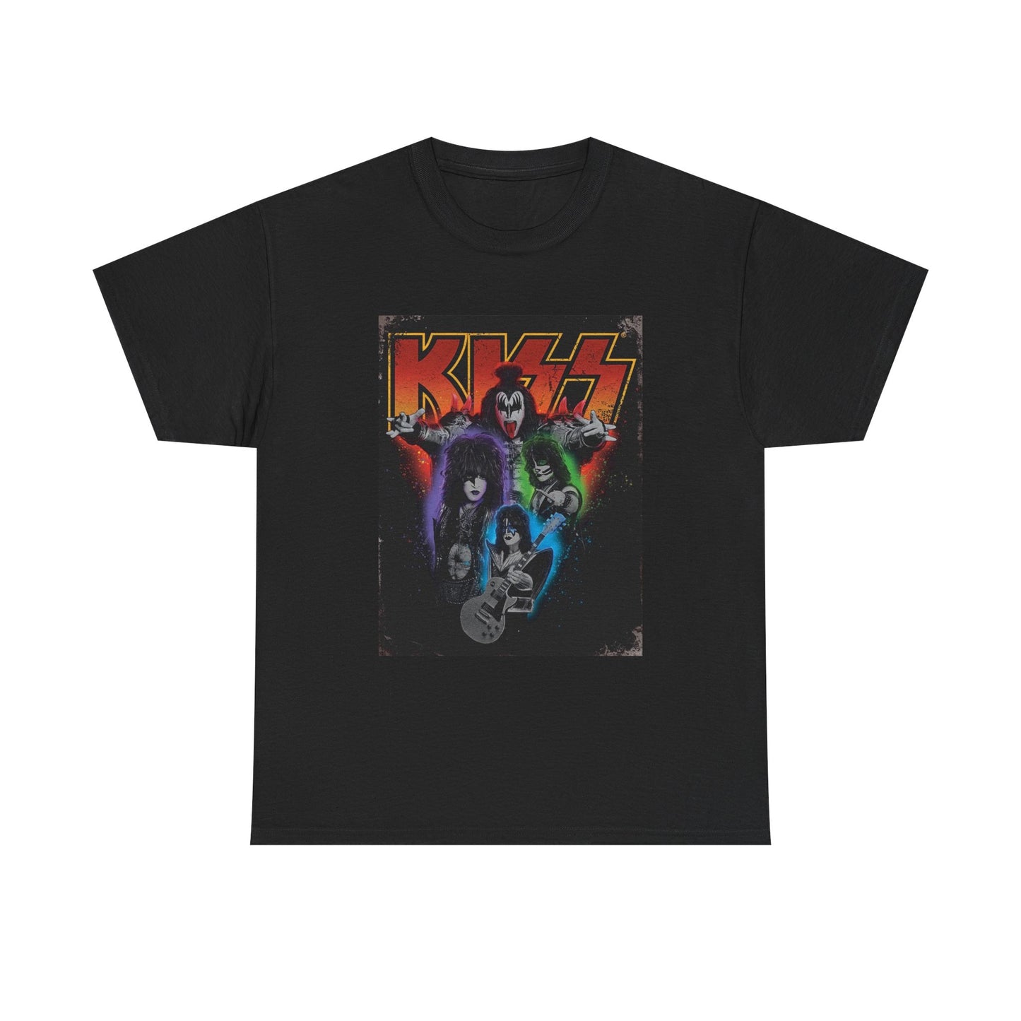 Kiss Tshirt Rock Band Poster Logo Merch Vintage Unisex Heavy Cotton Tee