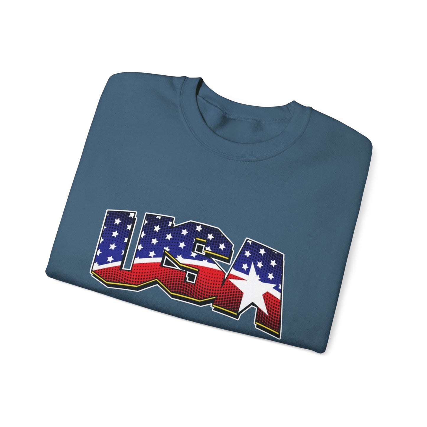 USA American Flag Sweater NEW Unisex Heavy Blend™ Crewneck Sweatshirt