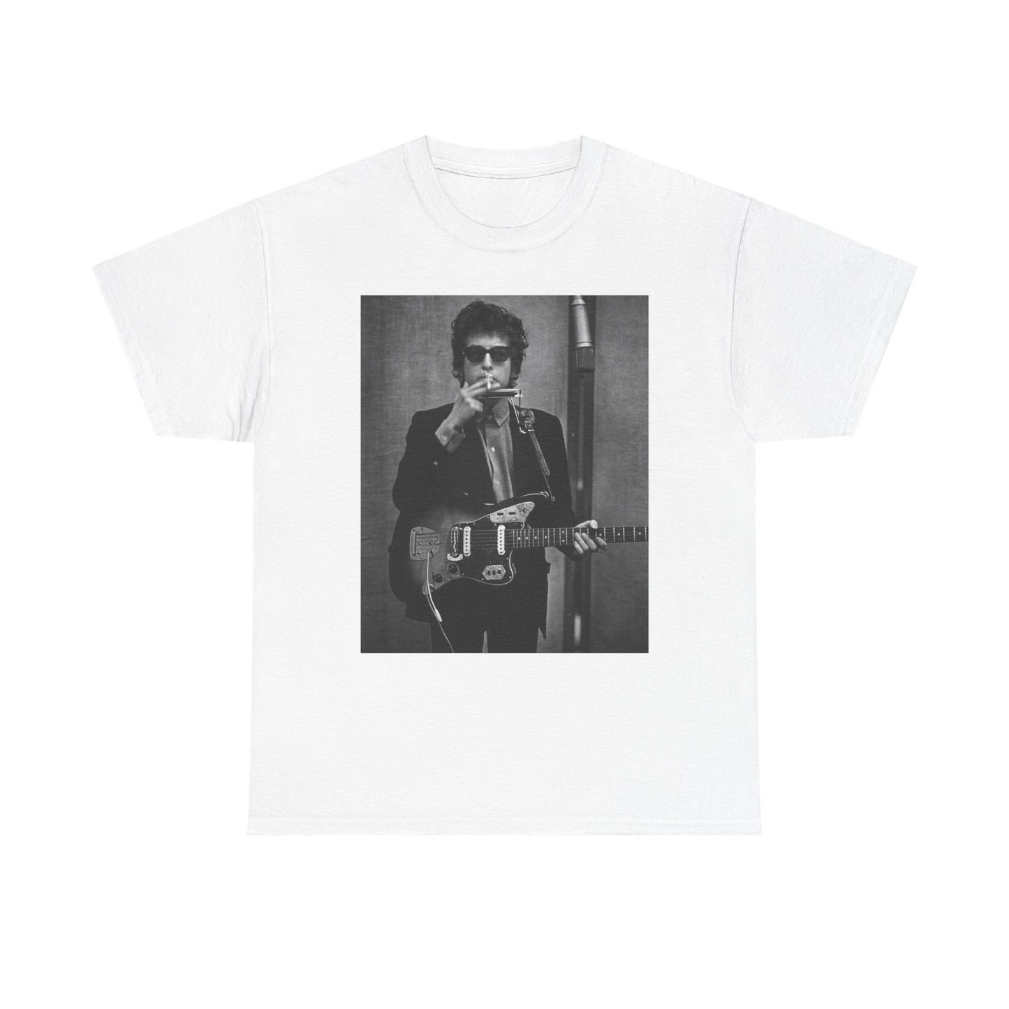 Bob Dylan T-shirt vintage classic rock retro art Unisex Heavy Cotton Tee