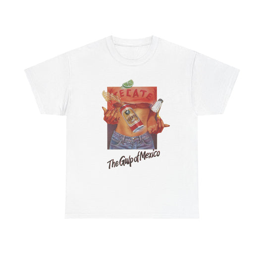 Tecate The Gulp Of Mexico Beer Graphic T-Shirt Women's Heavy Comfy Cotton Tee