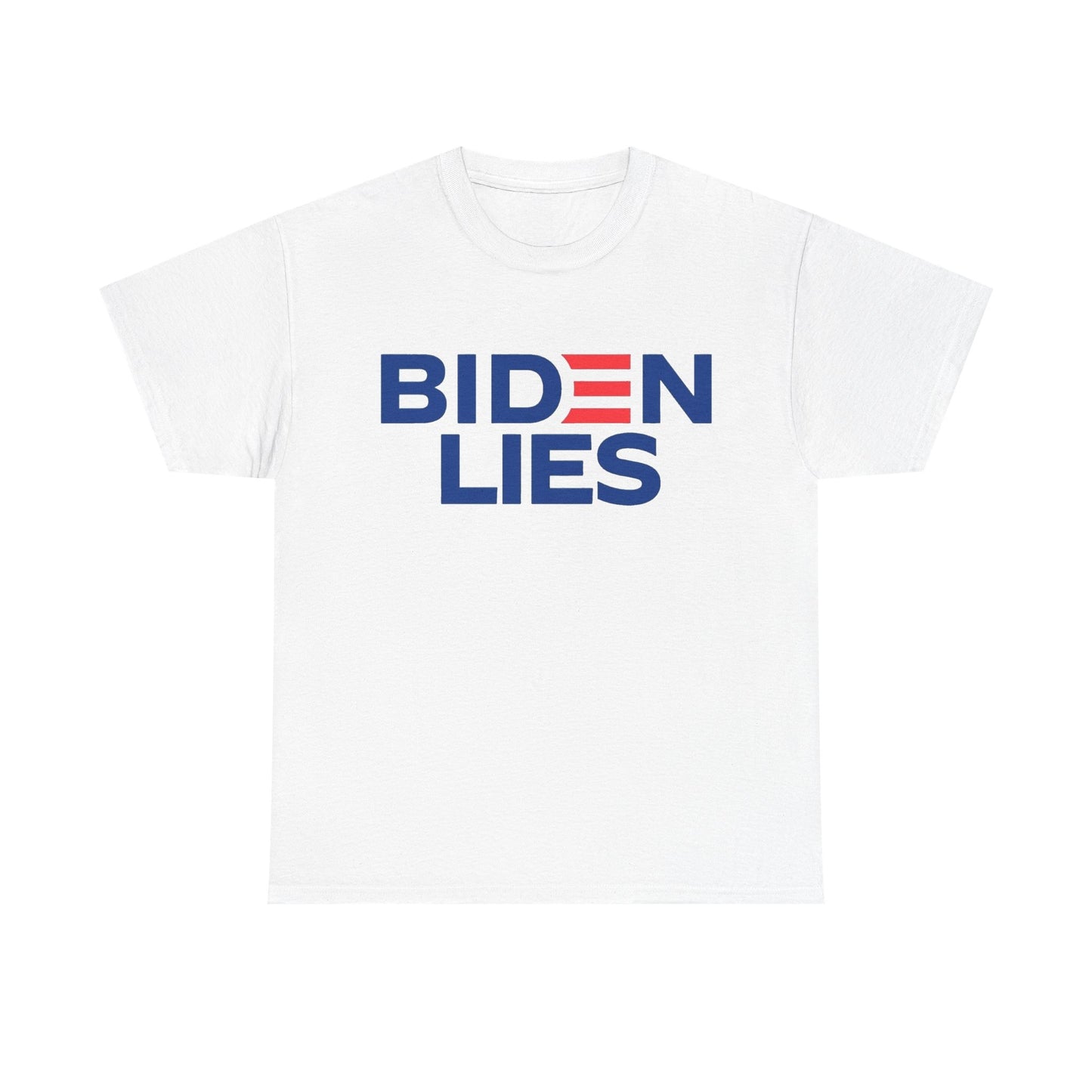 Biden Lies Shirt Funny Trump 2024 Graphic Unisex Heavy Cotton Tee
