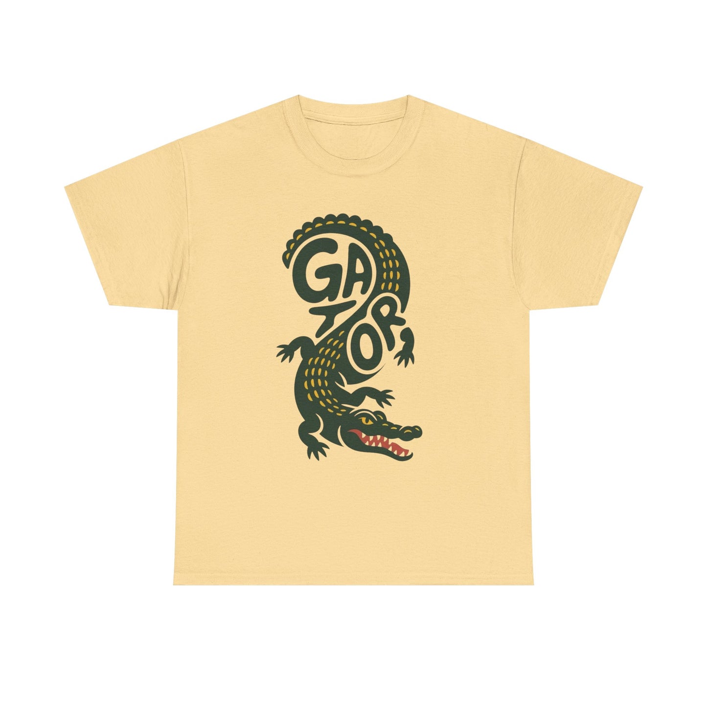 Alligator Graphic T Shirt Unisex Heavy Cotton Tee