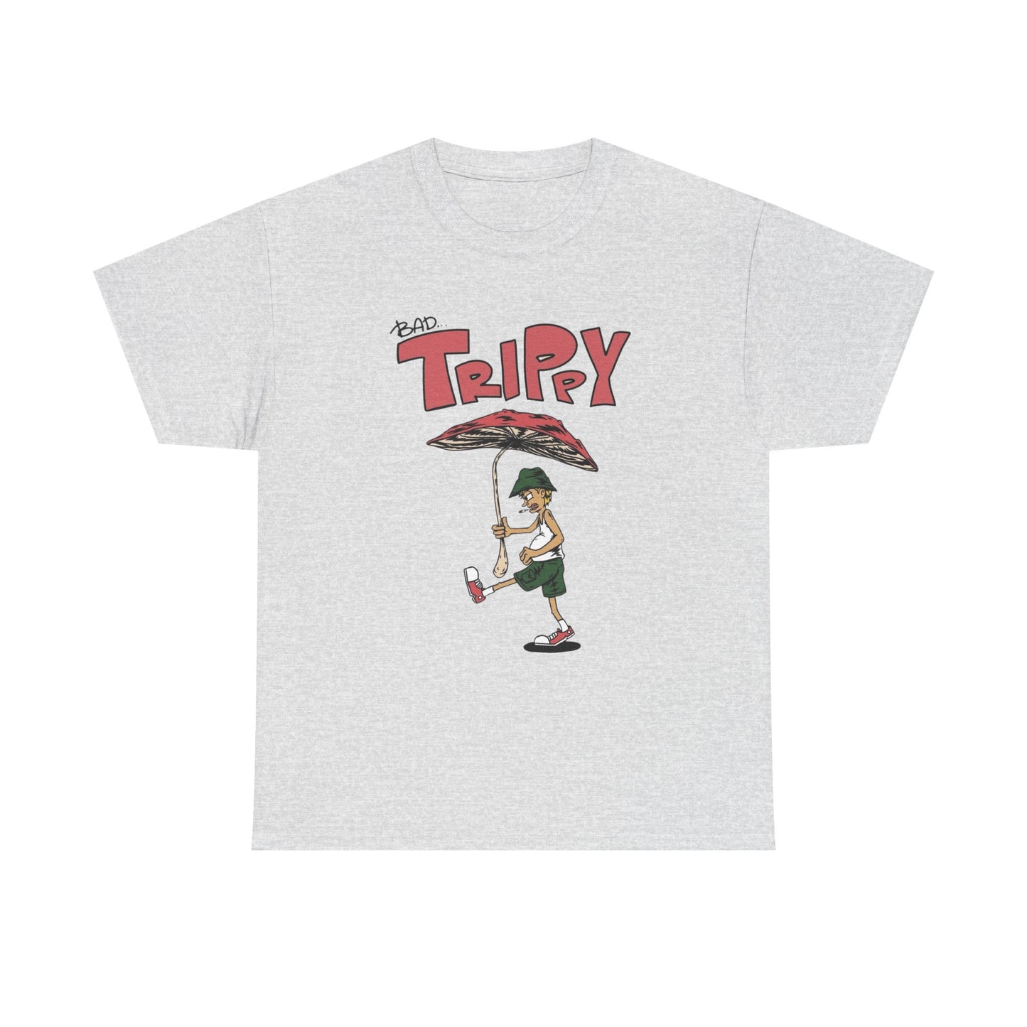 Bad Trippy Retro Vibes Graphic T Shirt Unisex Heavy Cotton Tee NEW Gift