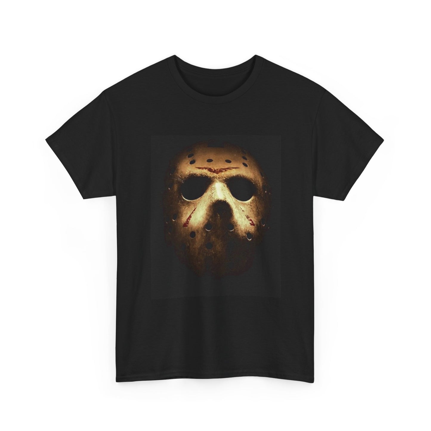 Friday The 13th Tshirt Retro Horror Movie Merch Retro Unisex Heavy Cotton Mask