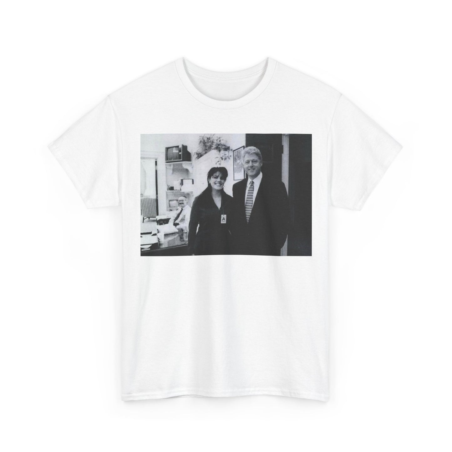 Bill Clinton Tshirt Funny White house retro comedy Monica Unisex Heavy Cotton