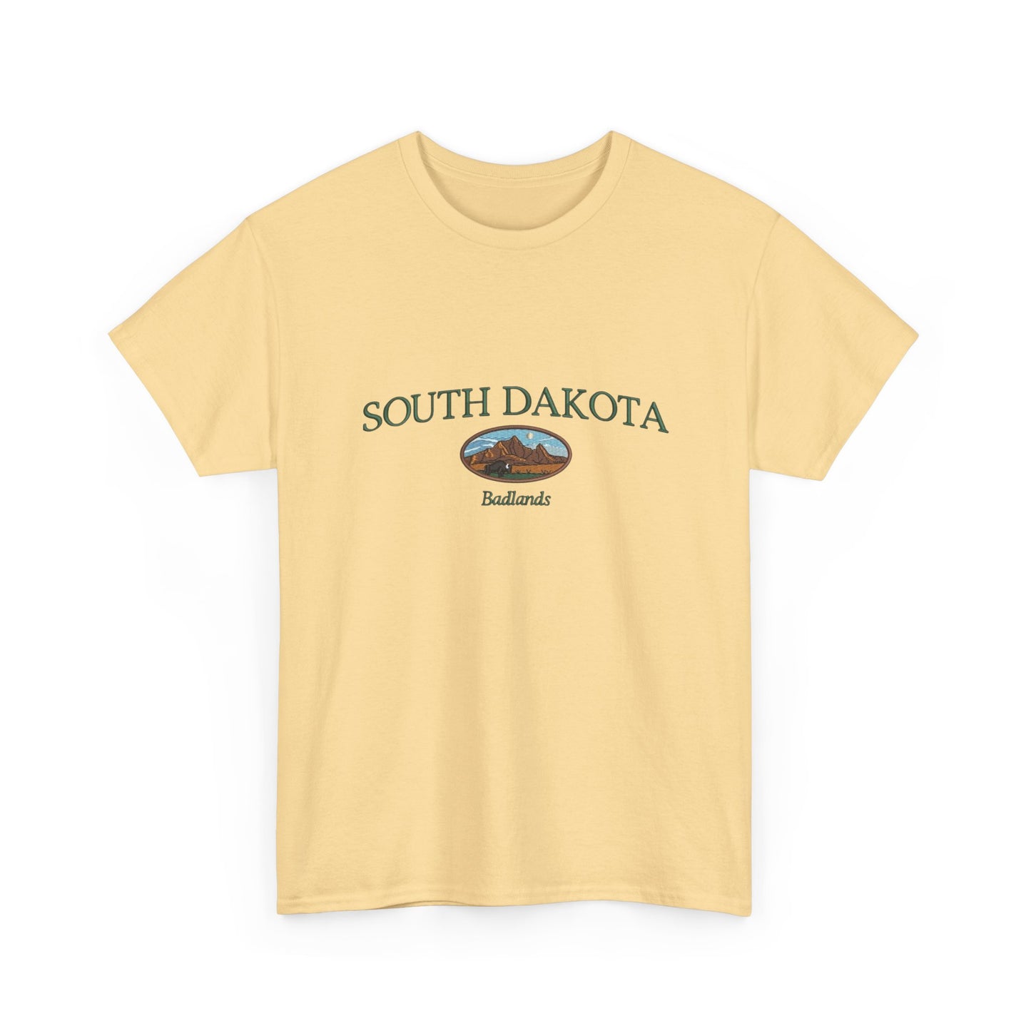 South Dakota Badlands Graphic T Shirt NEW Unisex Heavy Cotton Tee