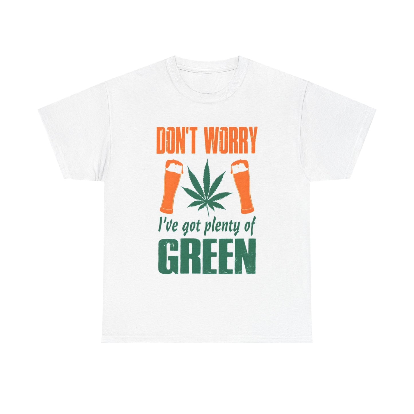 Dont Worry Tshirt Weed Leaf 420 Graphic Funny Miami Unisex Heavy Cotton Tee